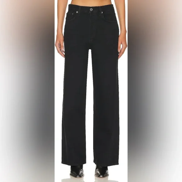 AGOLDE Low-Slung Baggy Jeans • Washed Black • Size 29 • Like New - Picture 4 of 8